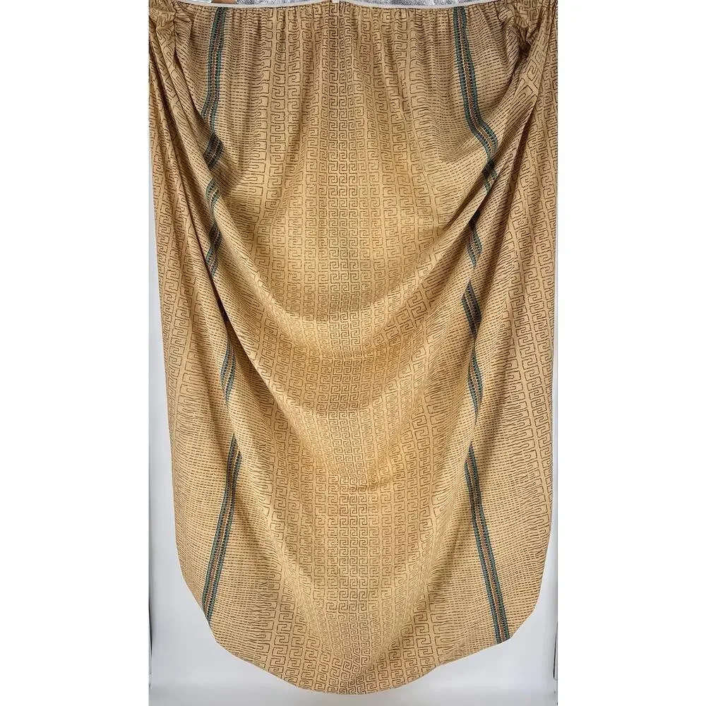 80s Artisanal Earth Tone Sheet Set 1980s Vintage Double Springmaid 4 Piece Set